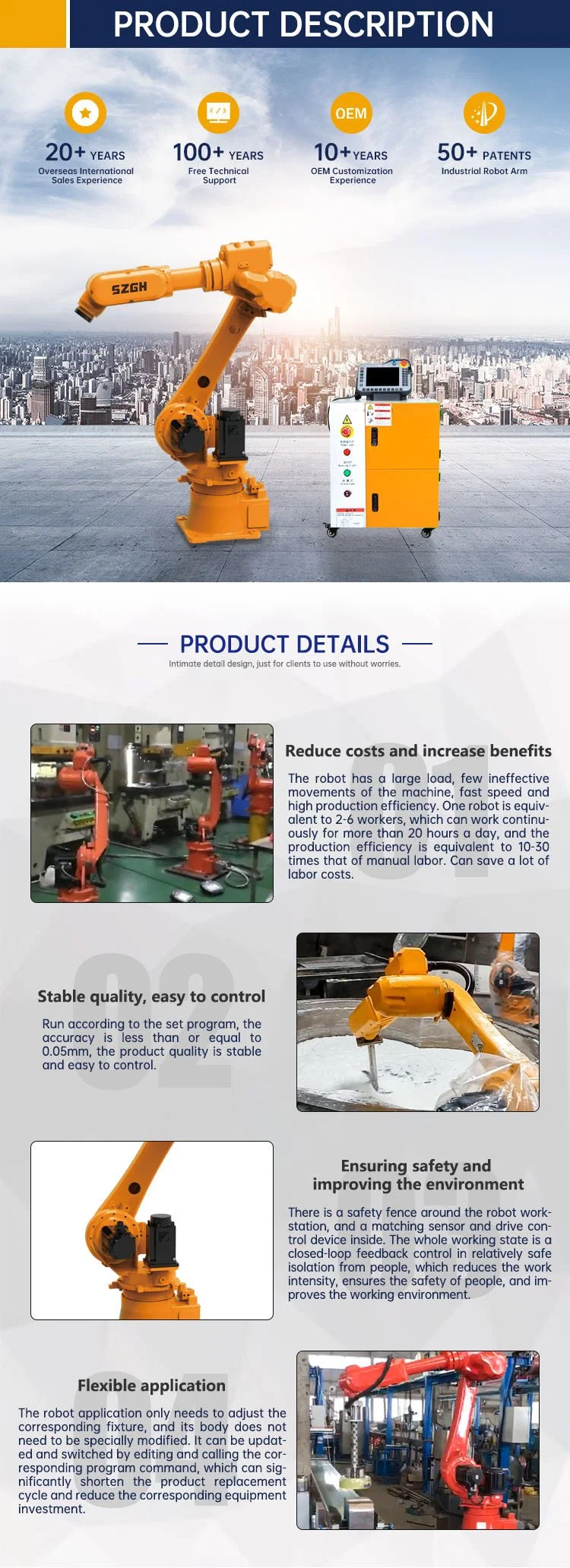 Six Axis Robot Arm Joint Welding Manipulator 6kg Payload Robotic Arm Industrial TIG Mag TIG Dig CNC Engraving Machine